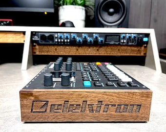 Ponteiras personalizadas em madeira maciça de nogueira Elektron Digitone / Digikat