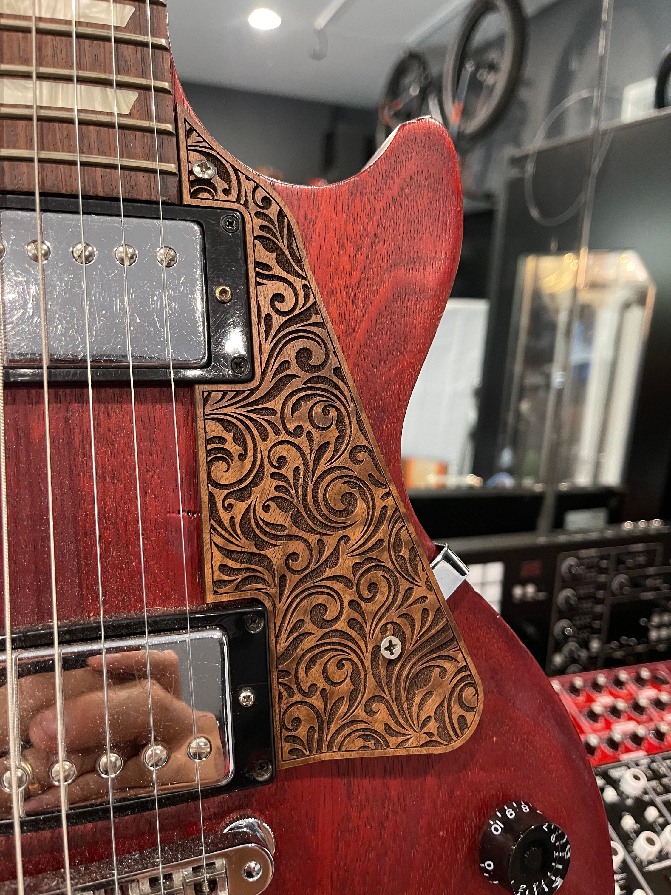 Pickguard 5 Strati BWBWB Per Les Paul Studio, Custom Anni '90, Progetto Gibson Epiphone, C-Rocker