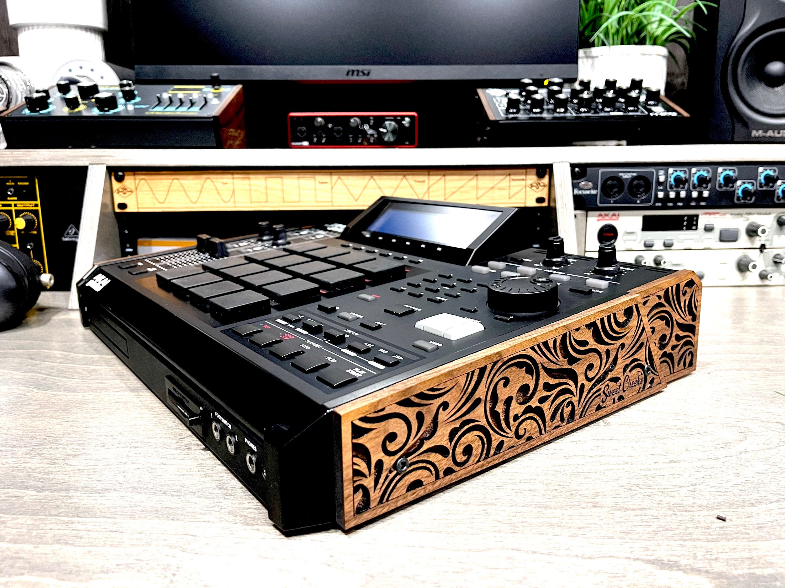 Akai MPC2500 Solid Walnut Engraved Wood Ends - Etsy
