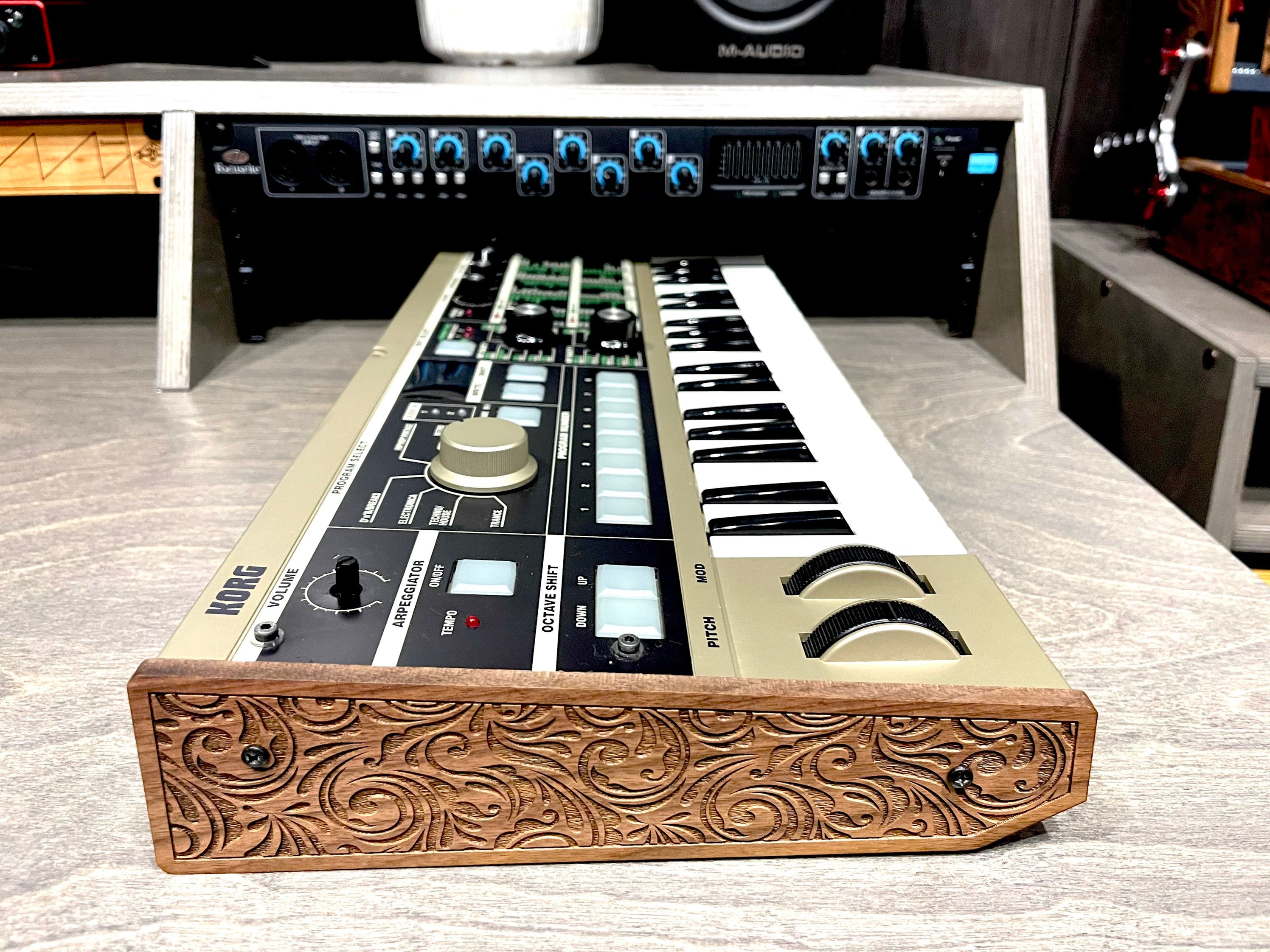 Korg Microkorg Wood Ends Solid Walnut - Etsy