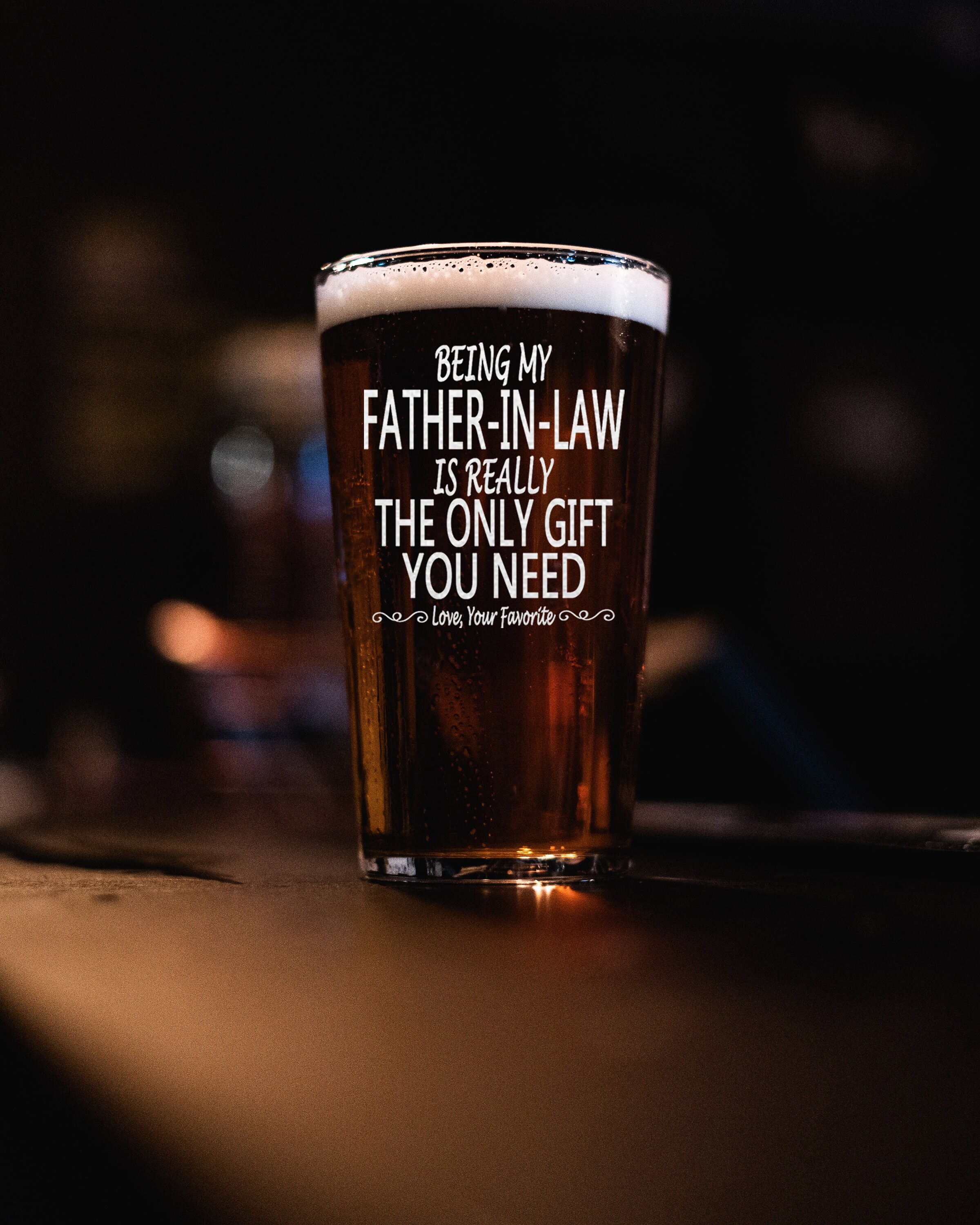 Lustiges Bierglas Für Schwiegersohn – Mit Spruch, 425 Ml, Aus Lebensmittelechtem Glas (transparent)