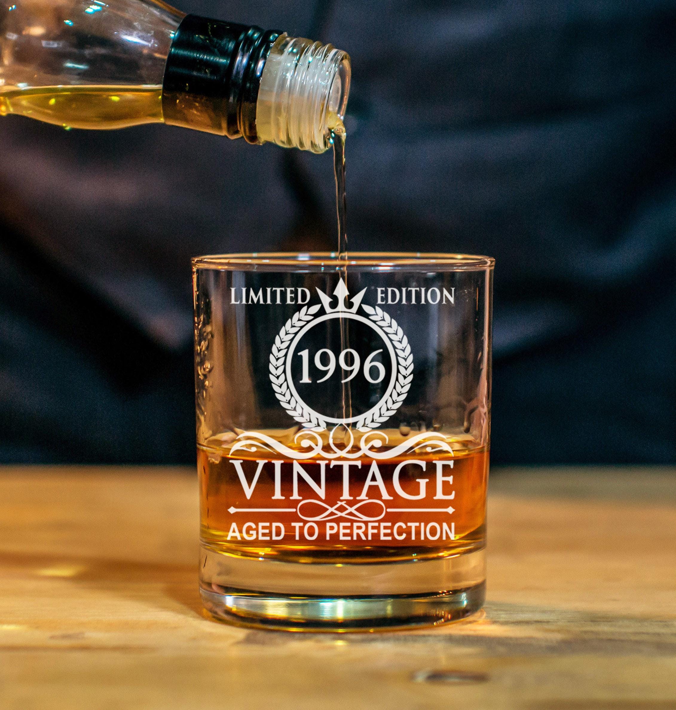Bicchiere Da Whisky Con Scatola In Legno | Limited Edition 1993 | Regalo Per 30° Compleanno Uomo | Vintage Invecchiato Alla Perfezione