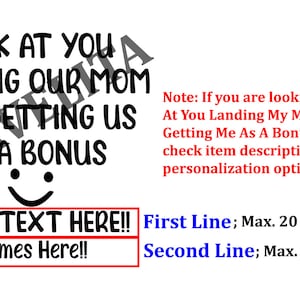 Look At You Landing Our Mom And Getting Us As A Bonus Personalized Beer Pint, Funny Step Dad Christmas Gift, Special For Best Stepfather image 8