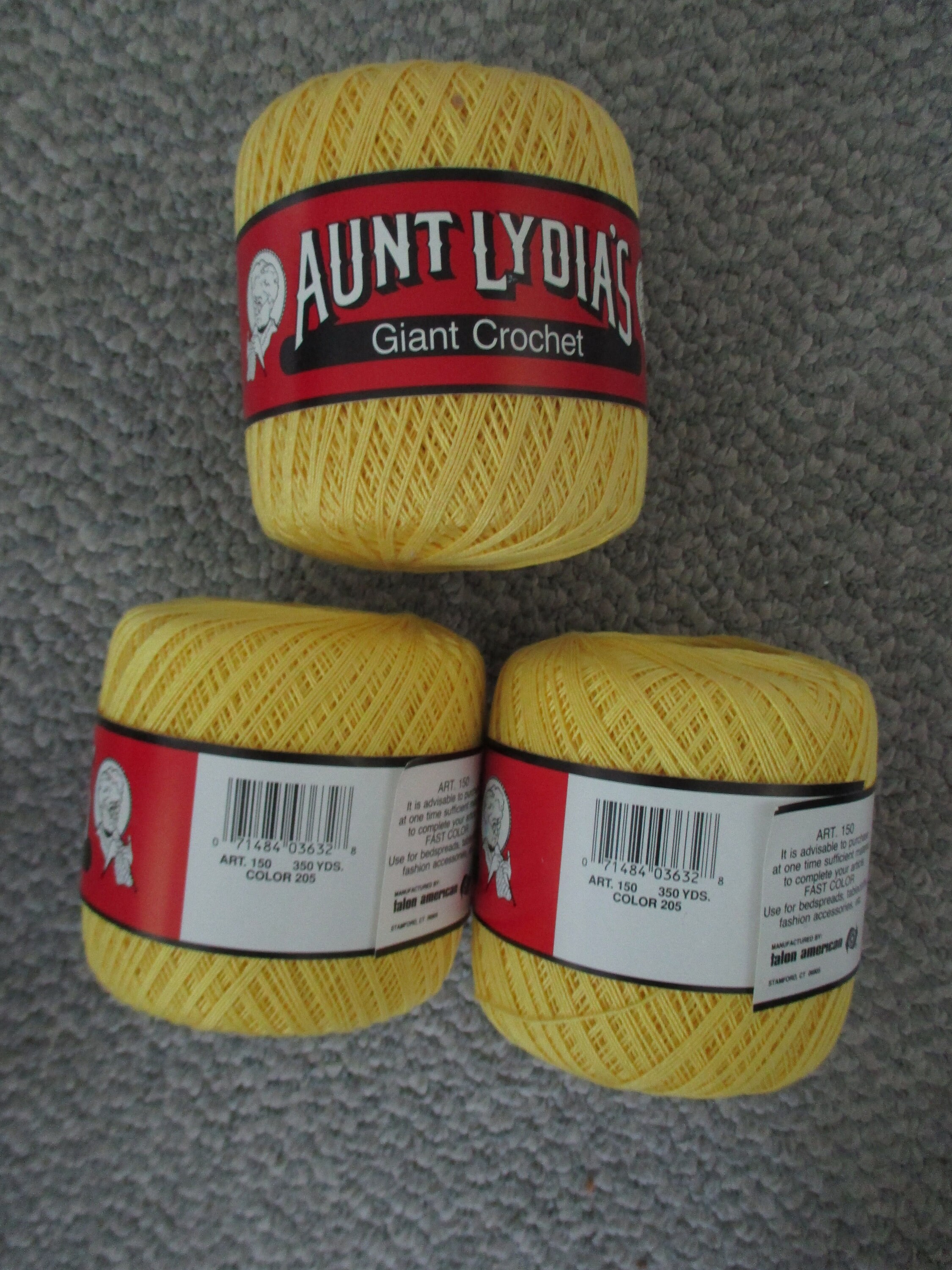Vintage Aunt Lydia's Giant Crochet Cotton Thread - Etsy