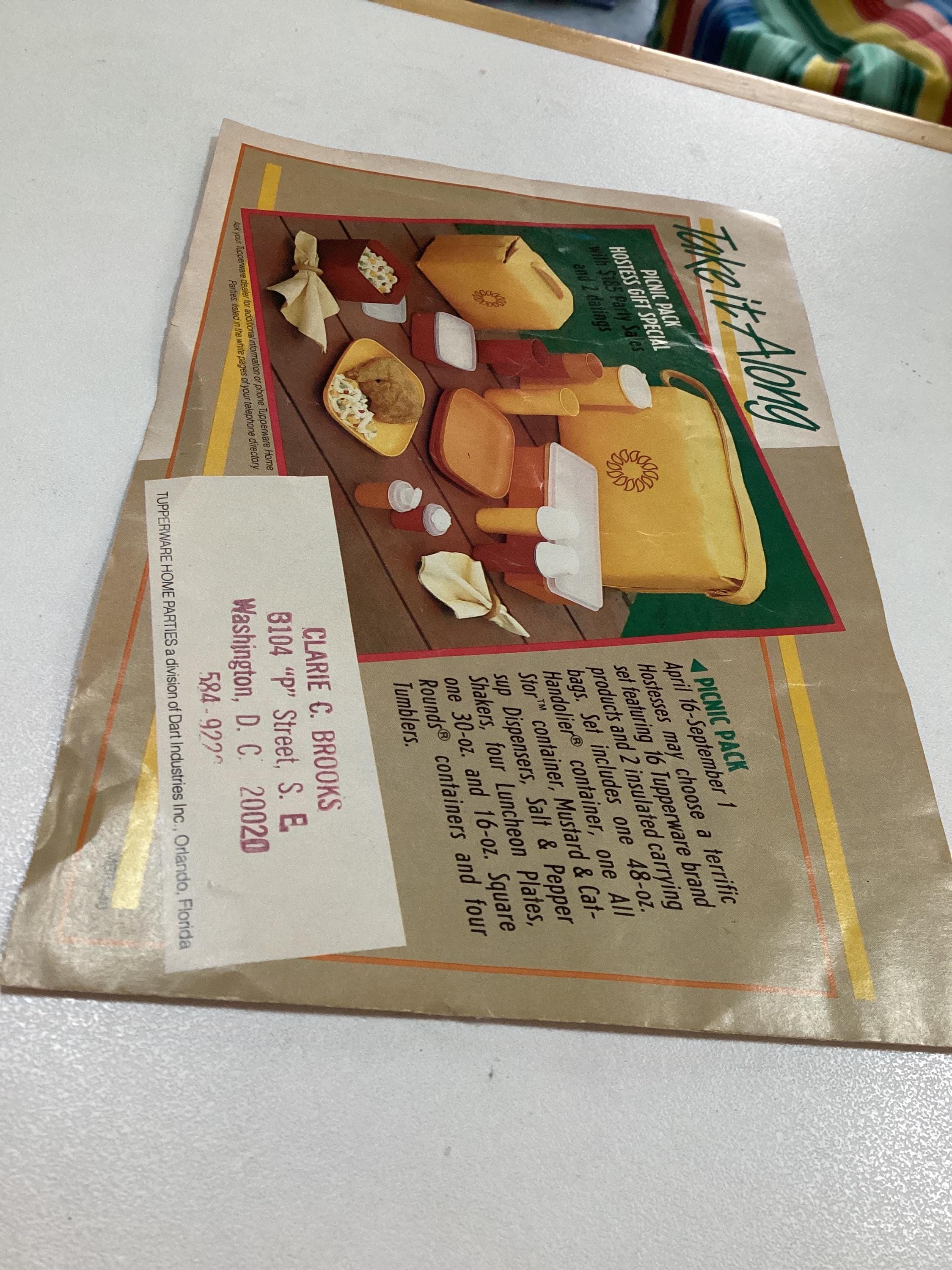 Vintage Tupperware Advertising Brochure Pamphlet 1984 - Etsy