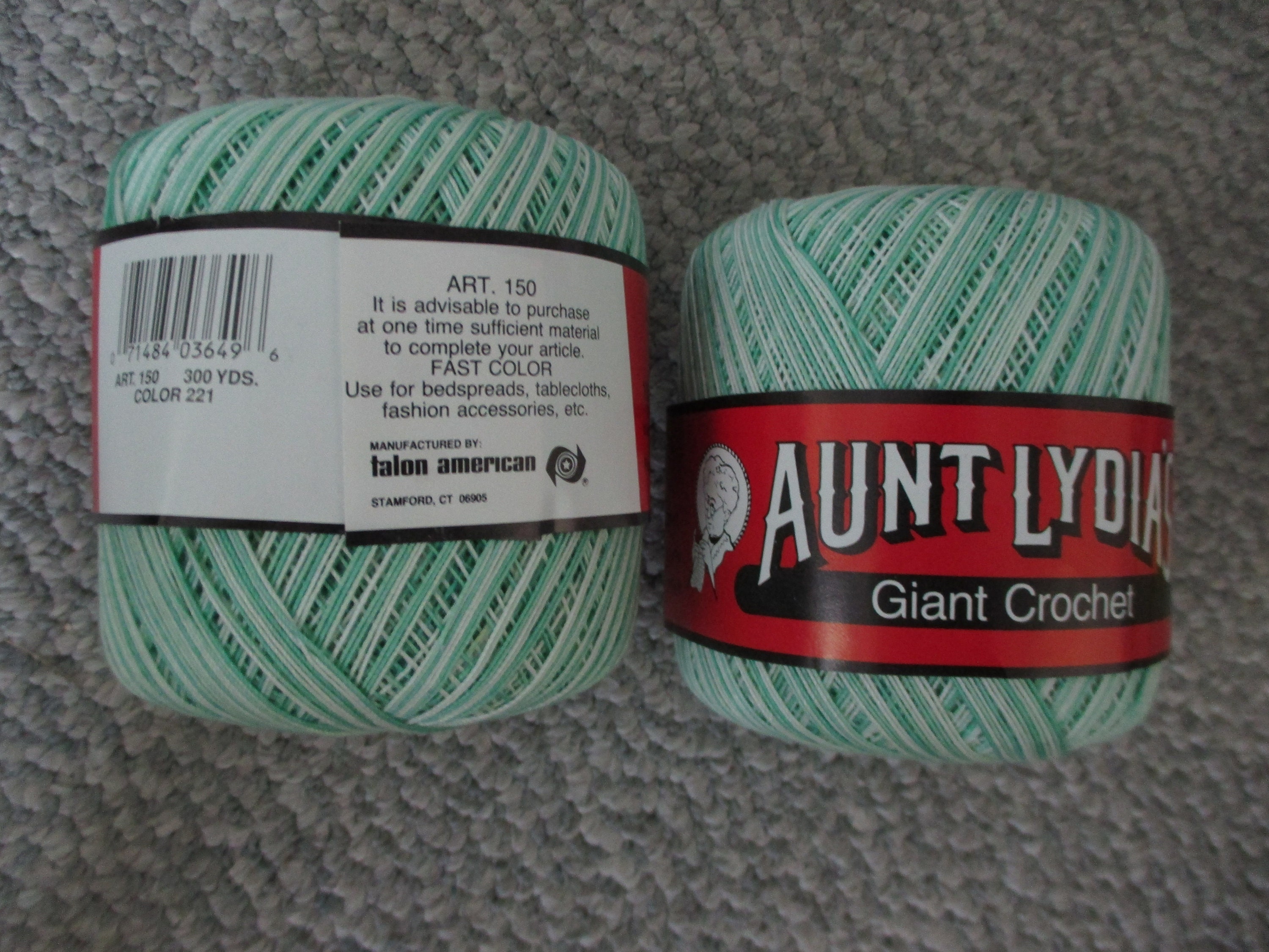 Vintage Aunt Lydia's Giant Crochet Cotton Thread - Etsy