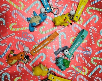 Pokémon Charm Keychain - Unique Pocket Monster Design - Perfect Gift for Gamers and Fans - Collector's Edition Keyring