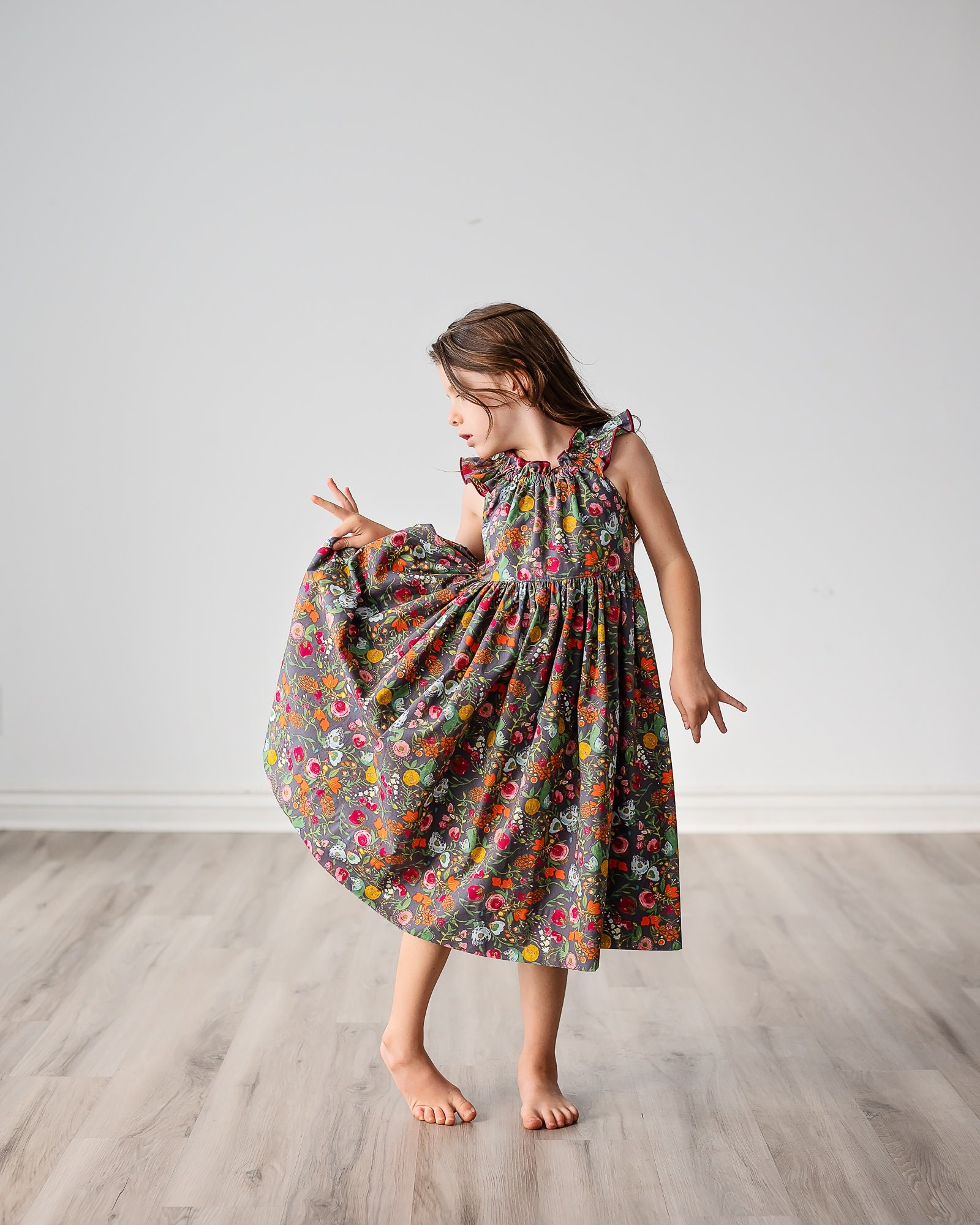 fall floral dress toddler girl Mayoral Baby Girls Floral Tulle Sash Dress