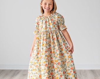 midi organic cotton dress children NOBODY'S CHILD Cedar Gingham Pure Organic Cotton Midi Dress