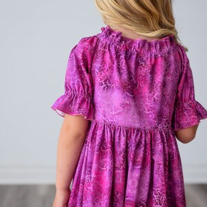 Girls Long Maxi Midi Knee length Dress Girls Pink Blush Rose Dress Sleeves options Tween Toddler Dress Size 4 5 6 8 10 12 14 image 5