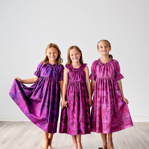 Girls Long Maxi Midi Knee length Dress Girls Rose Pink Blush Dress Elbow sleeves Tween Dress Size 4 5 6 8 10 12 14 image 7