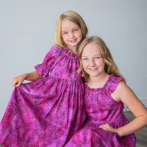 Girls Long Maxi Midi Knee length Dress Girls Pink Blush Rose Dress Sleeves options Tween Toddler Dress Size 4 5 6 8 10 12 14 image 6