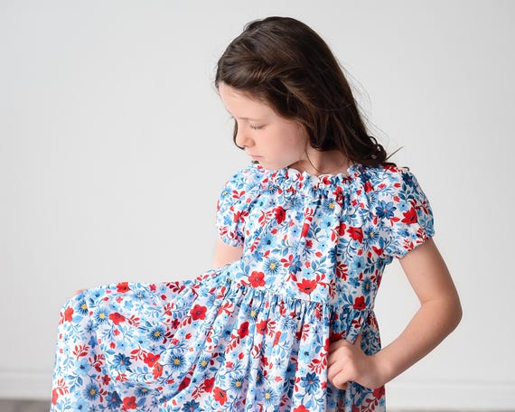 red white and blue girls dress Amazon.com: Akyzic Girls 4th of July Outfit American Flag Dress Crisscross Back Red White and Blue Outfit Girl 4th of July Patriotic Dress 2T: Clothing, Shoes & Jewelry