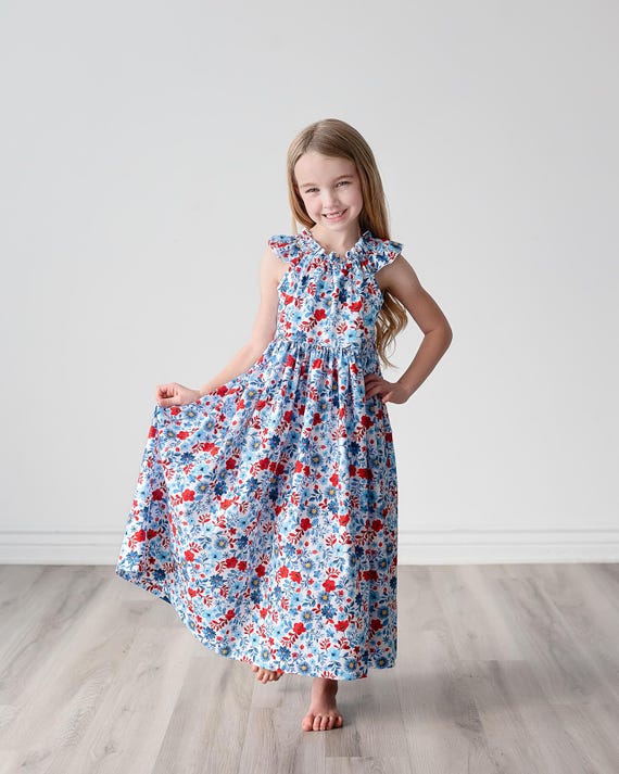 girls red white blue dress Red White and Blue Dresses for Girls