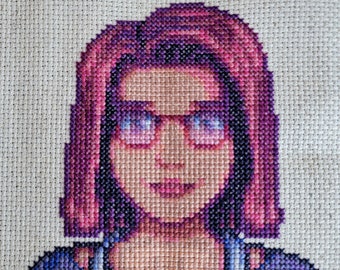 Cross Stitch Maru portretpatroon Stardew Valley - digitale download PDF