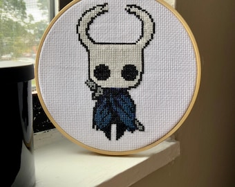 Cross-Stitch The Knight from Hollowknight Pattern