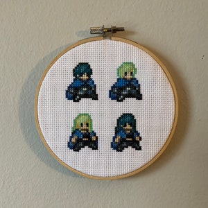 Cross-Stitch Byleth Pattern- Fire Emblem: Three Houses