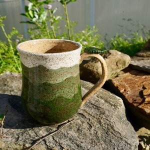 White Mountains Mug- Handmade Pottery