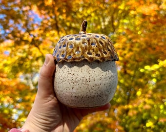 Acorn Jar - Handmade Pottery