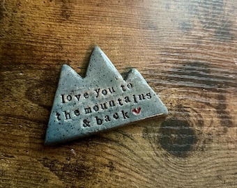 Ceramic Mountain Magnet