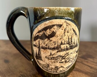 Outdoors Mug - Handmade Pottery