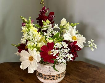 Flower Frog Vase - Handmade Pottery