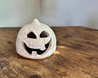 Pumpkin Lantern - Discounted - Handmade Pottery