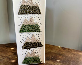 Textured Ceramic Mountain Magnet