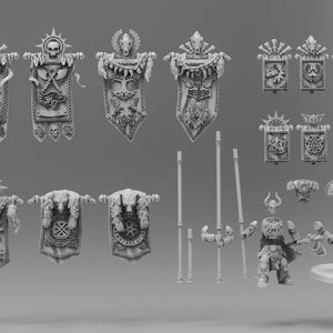 Asgardian War Banners and Standard Bearer by Atlan Forge