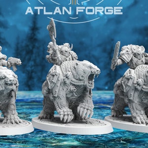 Asgardian Bear Riders (3-Unit Set) by Atlan Forge