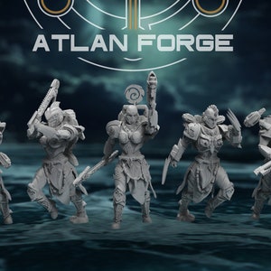 Wai Toa Ngaru Toa Wahine (Wave Warrioresses) (10-Unit Set) by Atlan Forge