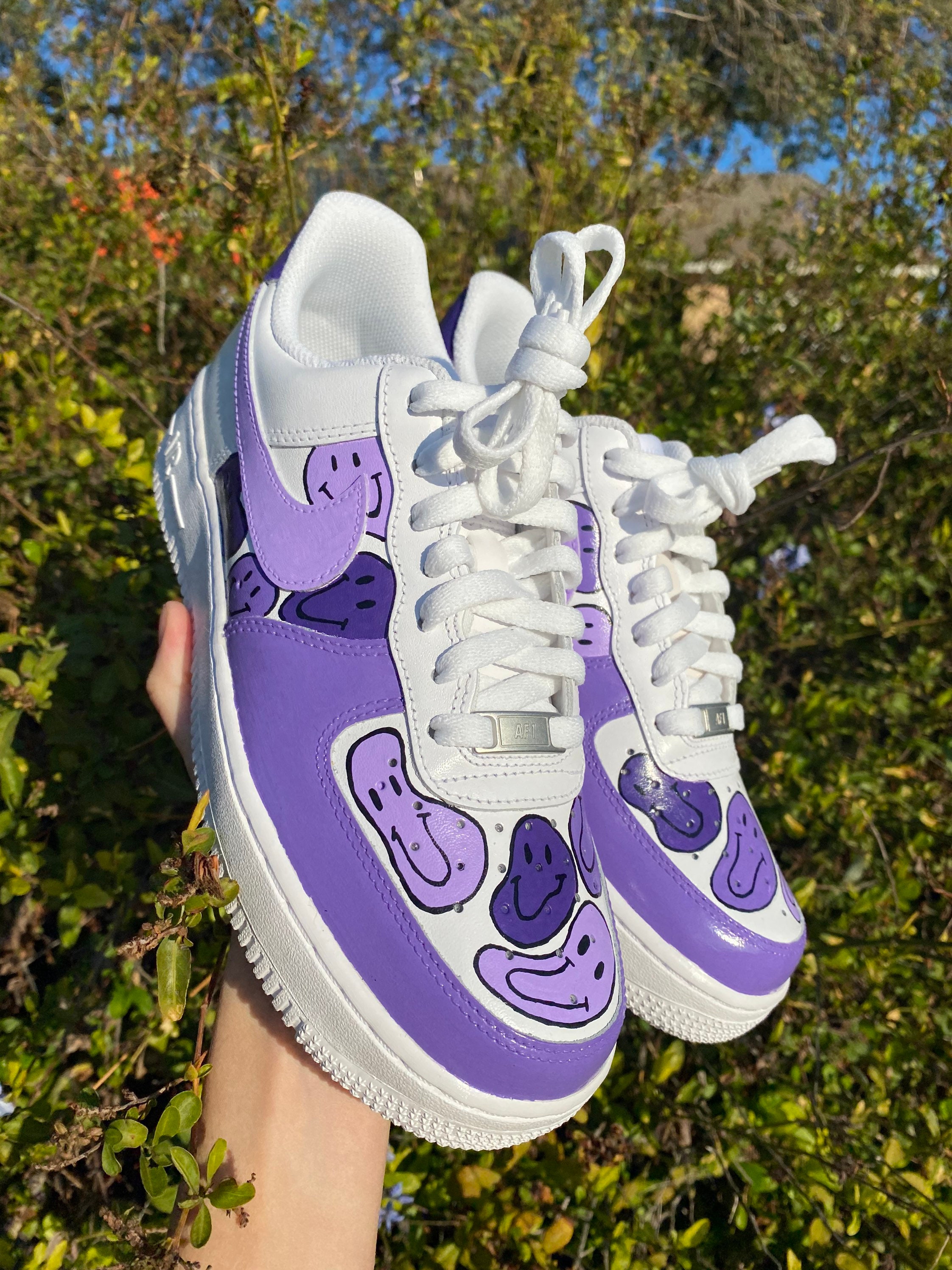 purple air force ones womens