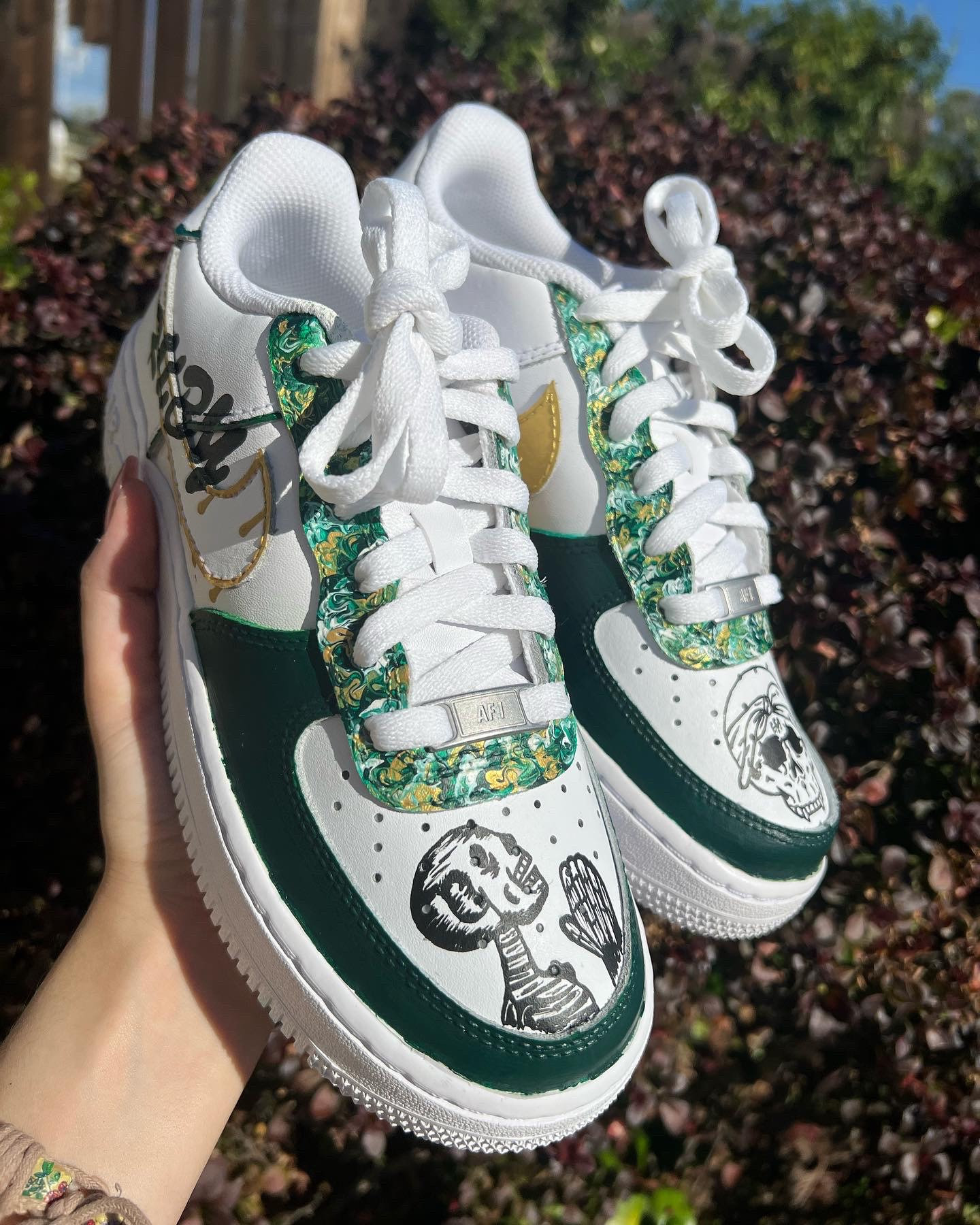 Custom Painted St Louis Nike Air Force One Shoes 1 Of 20 Pairs - Mens Size  12
