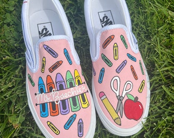 Custom Teacher Vans Shoes