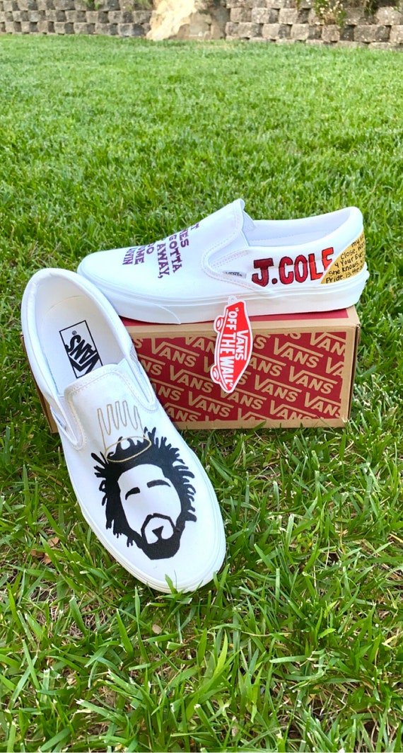 J Cole Custom Vans Shoes | Etsy