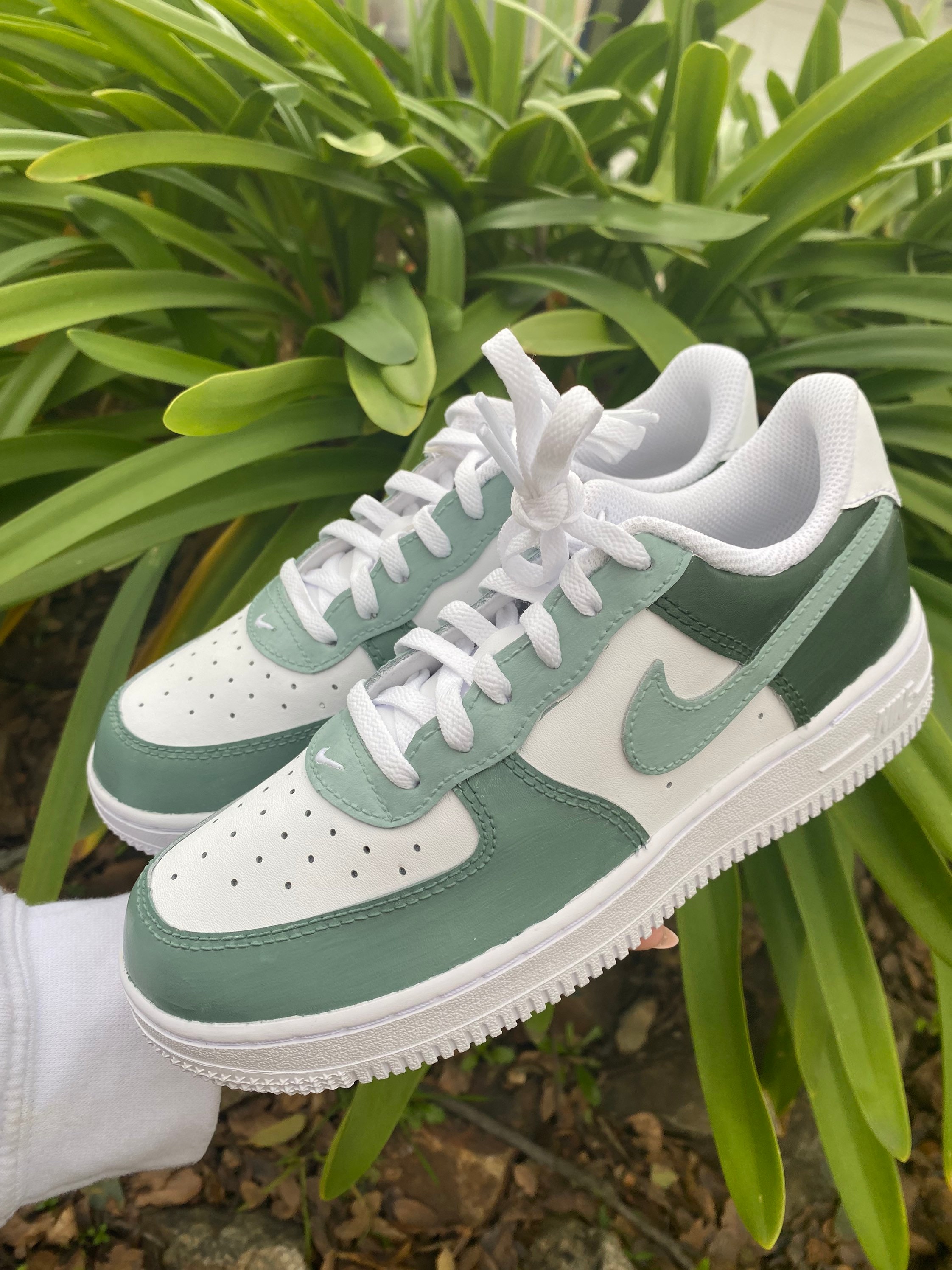 Green Air Force 1 Trainers, Online Nike Sneakers