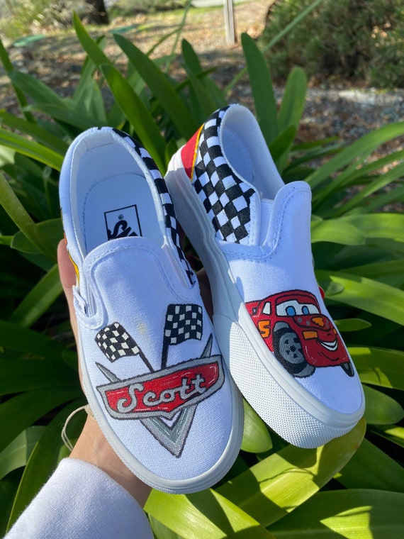 lime green slip on vans