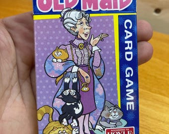 Vintage 2001 Hoyle Old Maid Card Game Bilingual English French NOS Kids Game Retro Cards