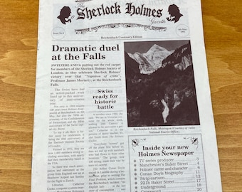 Sherlock Holmes Gazette No. 1 | 1991 Reichenbach Centenary Ephemera