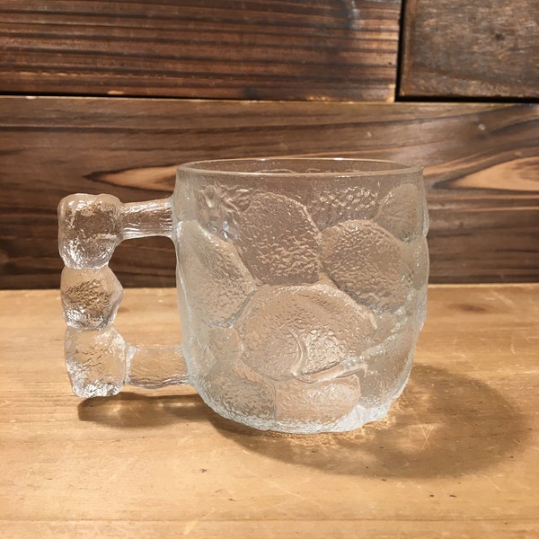 Vintage 90’s Nostalgia - Glassware Mug - The Flintstones - RocDonalds Rocky Road Mug - Boulder  Drinking Glass with Handle