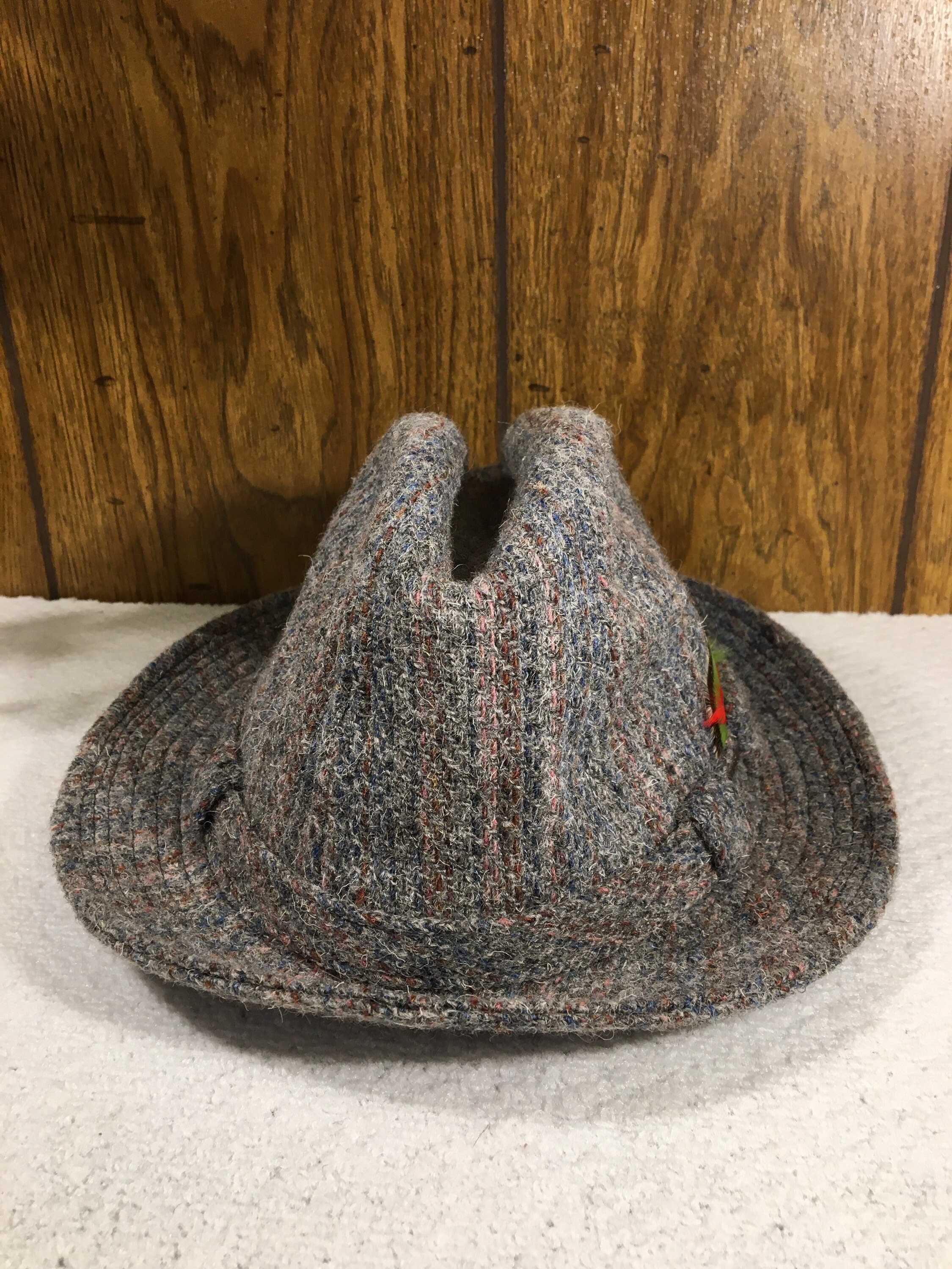 Vintage Stetson Fedora Hat: Pure Wool, Size 7, Feather Detail - Etsy