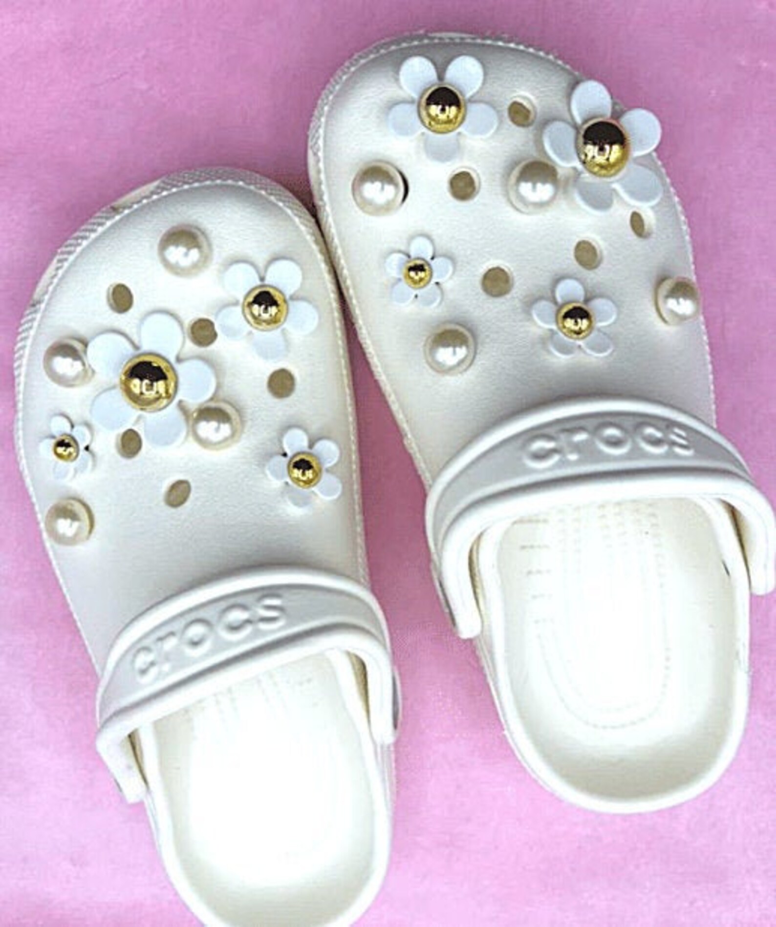 16pcs Daisy&Pearl Charm Crocs Croc Charm Chain Luxury High Etsy