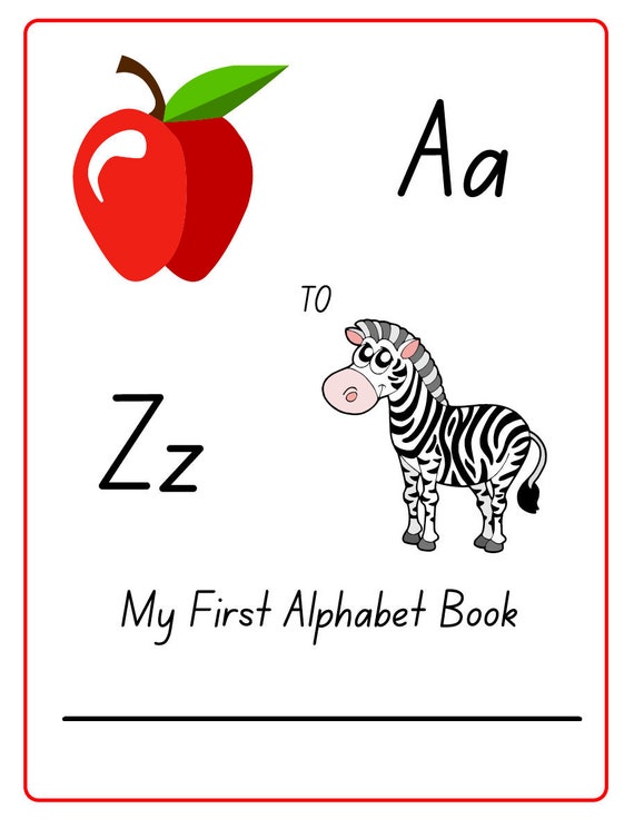 My First Letter Book Free Printable