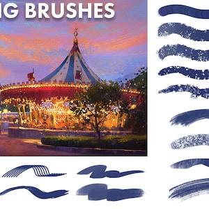Environment Brushes for Photoshop & Procreate - Landscape Painting ...