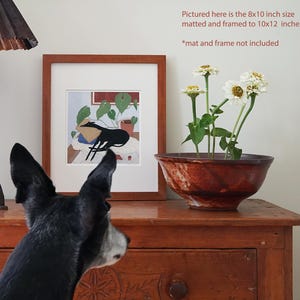 Léon the greyhound art print image 2