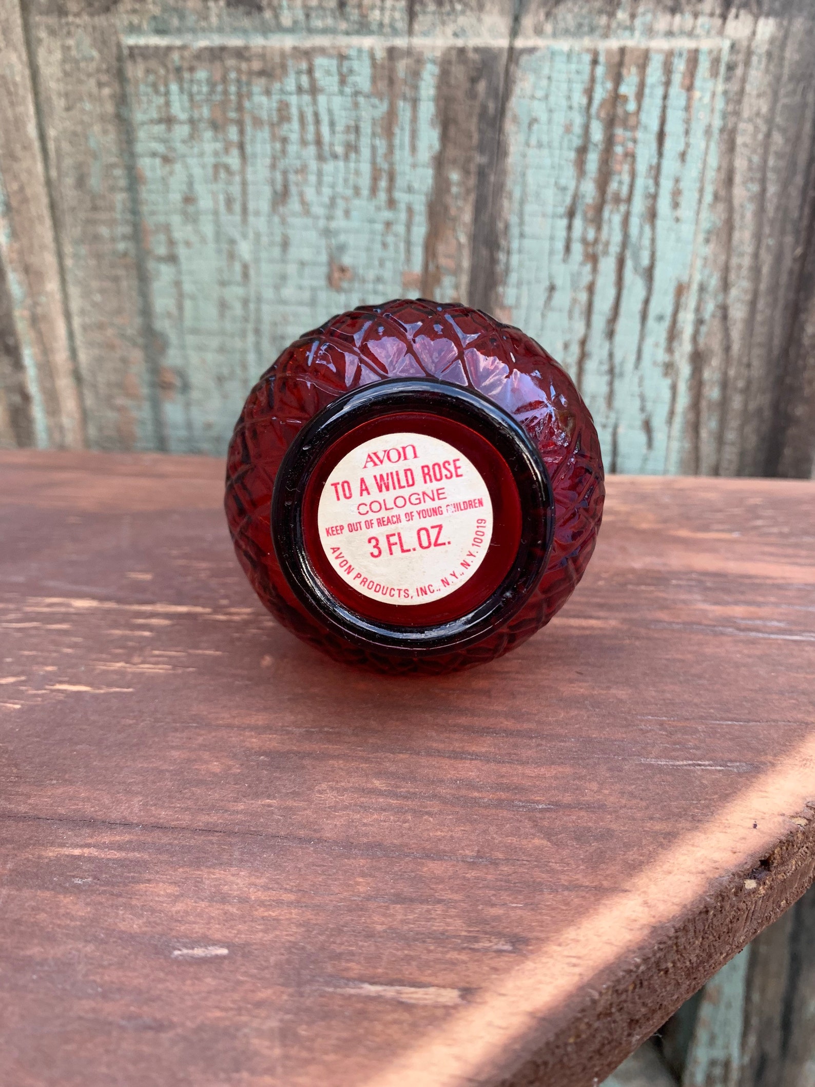 Vintage Avon Ruby Red Perfume bottle Etsy