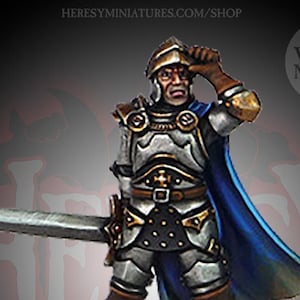 Paladin Knight - Sir Godric - 28mm Heroic Scale Fantasy Miniature