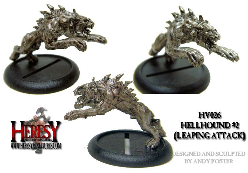 Hellhound(s) (28mm/32mm Scale Hell Hound Metal Miniature Kit) - Etsy
