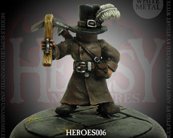 Van Halfling - Witch Hunter/Assassin/Thief/Bounty Hunter - 28mm Heroic Scale Fantasy Miniature