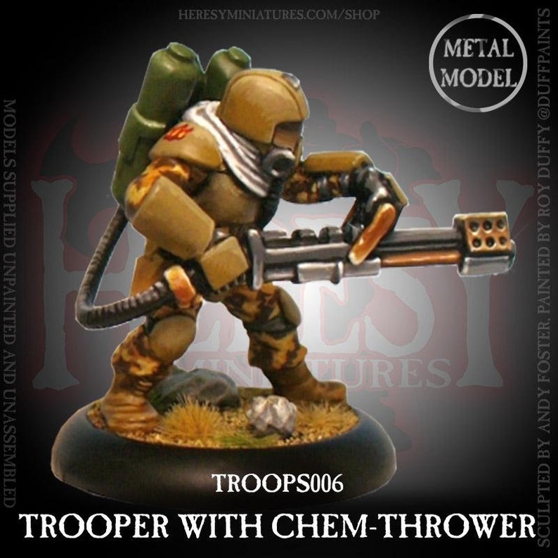Sci Fi Trooper With Chem Thrower - Etsy